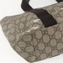 GUCCI GG Supreme Hand Bag PVC Leather Beige 141976 Auth 38817-11