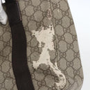 GUCCI GG Supreme Hand Bag PVC Leather Beige 141976 Auth 38817-14