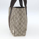 GUCCI GG Supreme Hand Bag PVC Leather Beige 141976 Auth 38817-4