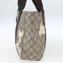 GUCCI GG Supreme Hand Bag PVC Leather Beige 141976 Auth 38817-5