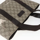 GUCCI GG Supreme Hand Bag PVC Leather Beige 141976 Auth 38817-6