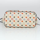LOUIS VUITTON Monogram Game Neverfull MM Tote Bag White M57462 LV Auth 38983S-5