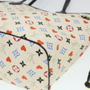 LOUIS VUITTON Monogram Game Neverfull MM Tote Bag White M57462 LV Auth 38983S-16