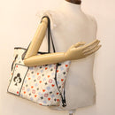LOUIS VUITTON Monogram Game Neverfull MM Tote Bag White M57462 LV Auth 38983S-22