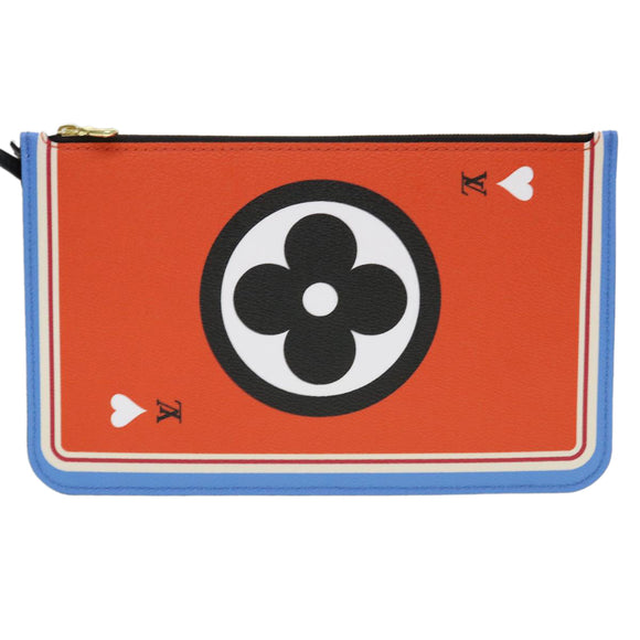 LOUIS VUITTON Monogram Game Neverfull MM Tote Bag White M57462 LV Auth 38983S