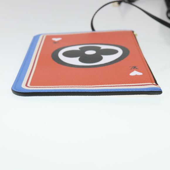 LOUIS VUITTON Monogram Game Neverfull MM Tote Bag White M57462 LV Auth 38983S