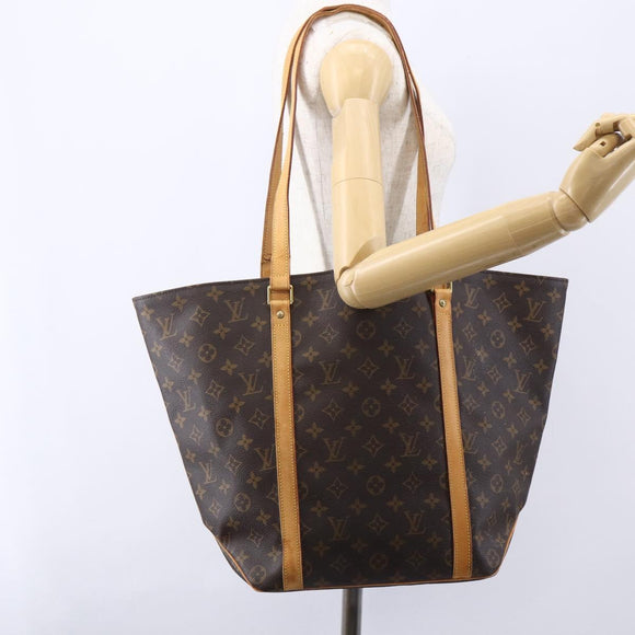 LOUIS VUITTON Monogram Sac Shopping Tote Bag M51108 LV Auth 39106