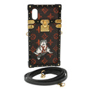 LOUIS VUITTON Transformed Monogram Cat Eye Trunk iPhone Hülle M63891 Auth 39162-1