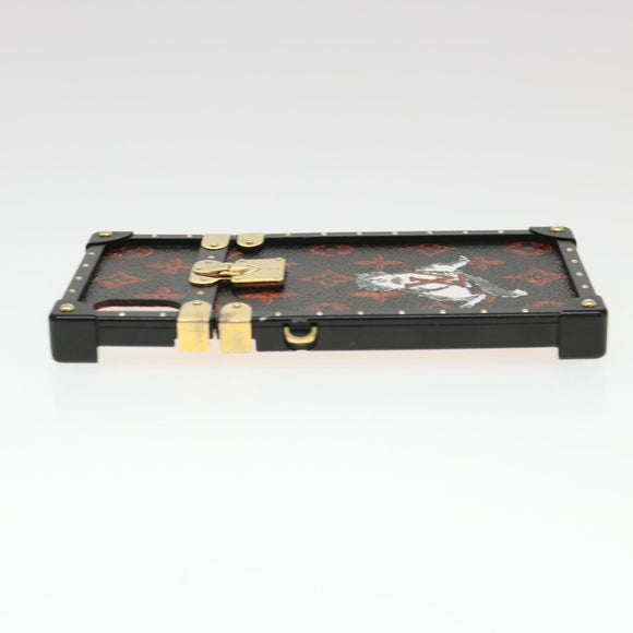 LOUIS VUITTON Transformed Monogram Cat Eye Trunk iPhone Case M63891 Auth 39162