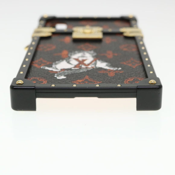 LOUIS VUITTON Transformed Monogram Cat Eye Trunk iPhone Hülle M63891 Auth 39162