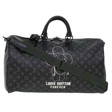 LOUIS VUITTON Monogram Eclipse Vivienne Keepall 50 Boston Bag M43683 Auth 39231S