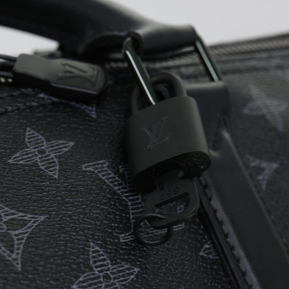 LOUIS VUITTON Monogram Eclipse Vivienne Keepall 50 Boston Bag M43683 Auth 39231S