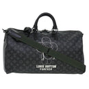 LOUIS VUITTON Monogram Eclipse Vivienne Keepall 50 Boston Bag M43683 Auth 39231S-1