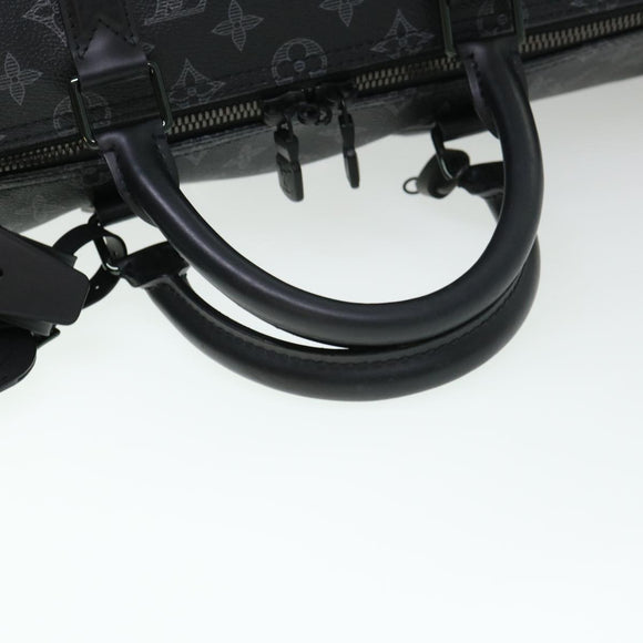 LOUIS VUITTON Monogram Eclipse Vivienne Keepall 50 Boston Bag M43683 Auth 39231S