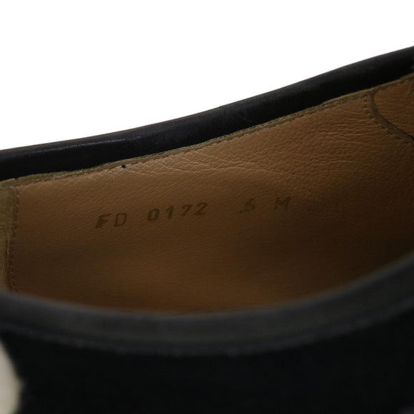 LOUIS VUITTON Schuhe Wildleder 6M Schwarz LV Auth 39347