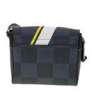 LOUIS VUITTON Damier Cobalt District PM Shoulder Bag N44002 LV Auth 39375-2