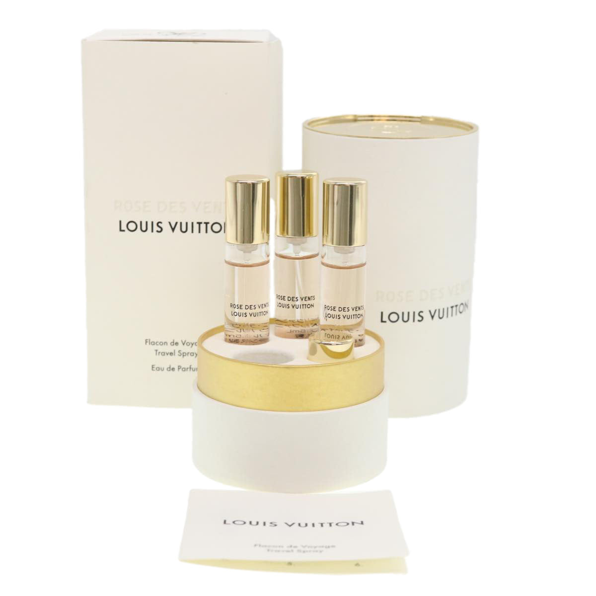 LOUIS VUITTON ROSE DES VENTS Perfume Clear LP0019 LV Auth 39400