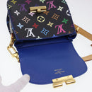 LOUIS VUITTON Multicolor Heart Breaker Shoulder Bag Black M40659 LV Auth 40032SM-18