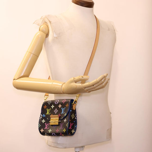LOUIS VUITTON Multicolor Heart Breaker Shoulder Bag Black M40659 LV Auth 40032SM
