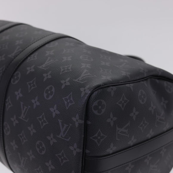 LOUIS VUITTON Eclipse Keepall Bandouliere 45 Boston Bag M43278 LV Auth 40033S