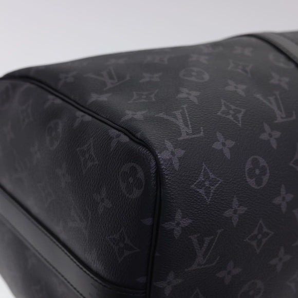 LOUIS VUITTON Eclipse Keepall Bandouliere 45 Boston Bag M43278 LV Auth 40033S