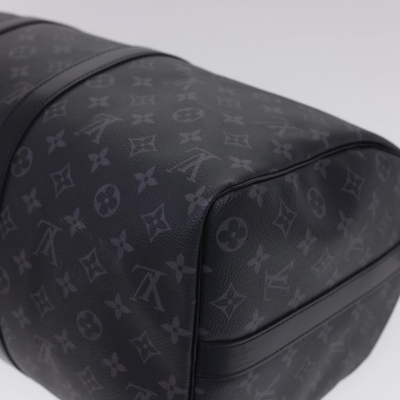 LOUIS VUITTON Eclipse Keepall Bandouliere 45 Boston Bag M43278 LV Auth 40033S
