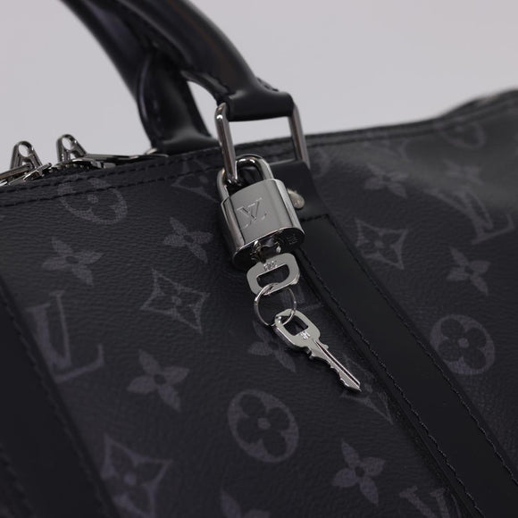 LOUIS VUITTON Eclipse Keepall Bandouliere 45 Boston Bag M43278 LV Auth 40033S