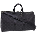 LOUIS VUITTON Eclipse Keepall Bandouliere 45 Boston Bag M43278 LV Auth 40033S-1