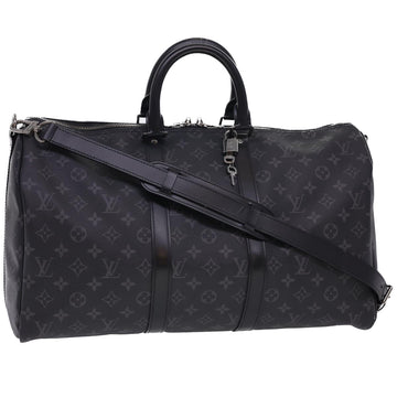 LOUIS VUITTON Eclipse Keepall Bandouliere 45 Boston Bag M43278 LV Auth 40033S