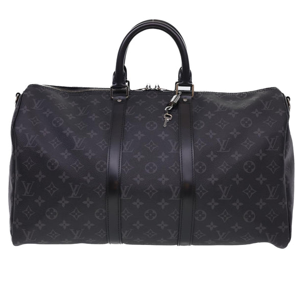 LOUIS VUITTON Eclipse Keepall Bandouliere 45 Boston Bag M43278 LV Auth 40033S