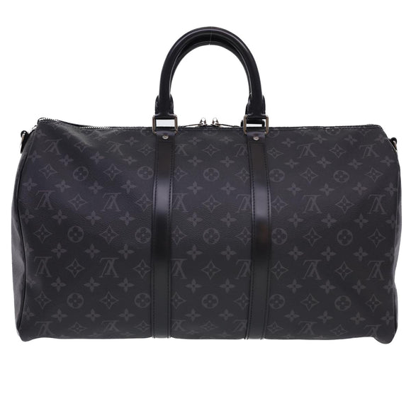 LOUIS VUITTON Eclipse Keepall Bandouliere 45 Boston Bag M43278 LV Auth 40033S
