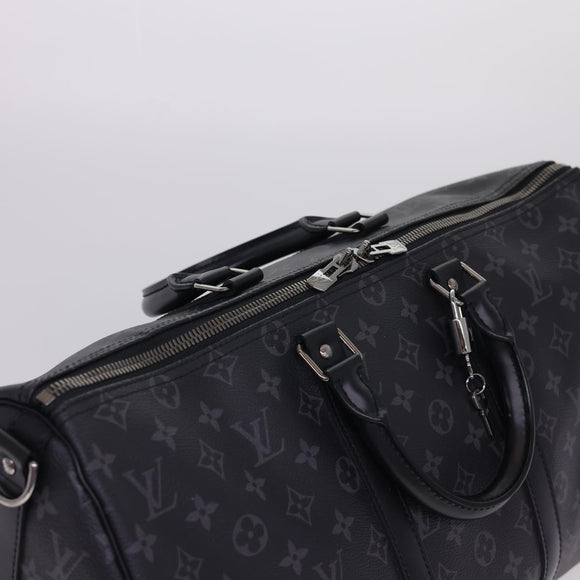 LOUIS VUITTON Eclipse Keepall Bandouliere 45 Boston Bag M43278 LV Auth 40033S