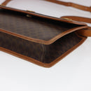 CELINE Macadam Canvas Shoulder Bag PVC Leather Brown Auth 40101-9