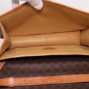 CELINE Macadam Canvas Umhängetasche PVC Leder Braun Auth 40101-11