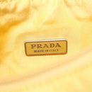 PRADA Pouch Nylon Yellow Auth 40326-18