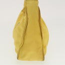 PRADA Pouch Nylon Yellow Auth 40326-3