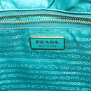 PRADA Gesteppte Handtasche Nylon 2-Wege Türkis Blau Auth 40351-19