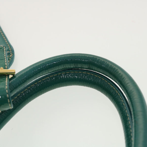 PRADA Gesteppte Handtasche Nylon 2-Wege Türkis Blau Auth 40351