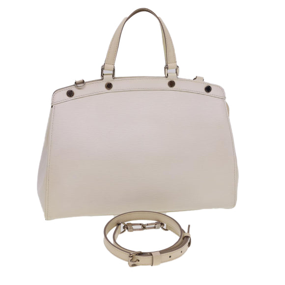 LOUIS VUITTON Epi Blair MM Hand Bag 2way White Yvoire M40330 LV Auth 40363