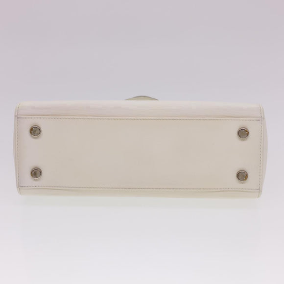LOUIS VUITTON Epi Blair MM Hand Bag 2way White Yvoire M40330 LV Auth 40363