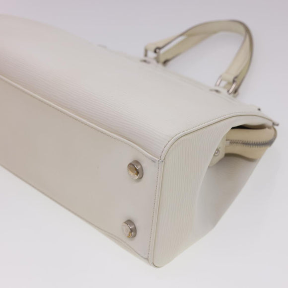 LOUIS VUITTON Epi Blair MM Hand Bag 2way White Yvoire M40330 LV Auth 40363