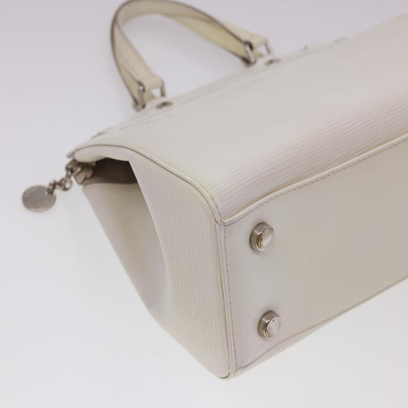 LOUIS VUITTON Epi Blair MM Hand Bag 2way White Yvoire M40330 LV Auth 40363