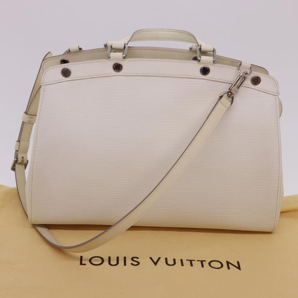 LOUIS VUITTON Epi Blair MM Hand Bag 2way White Yvoire M40330 LV Auth 40363
