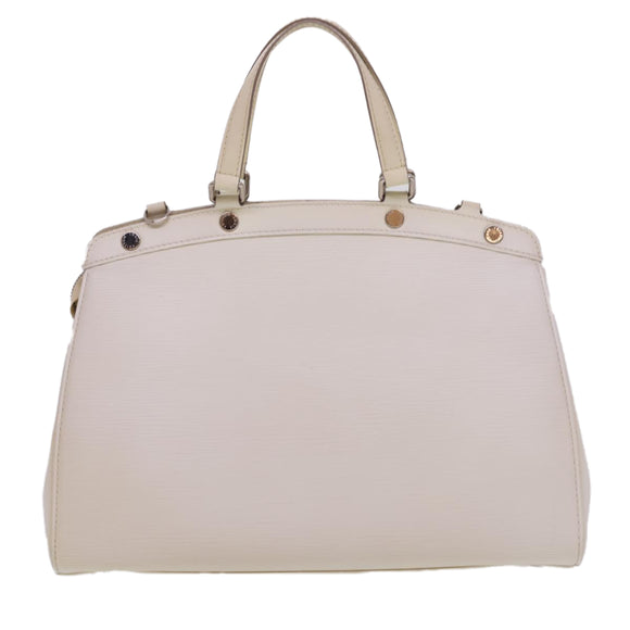 LOUIS VUITTON Epi Blair MM Hand Bag 2way White Yvoire M40330 LV Auth 40363