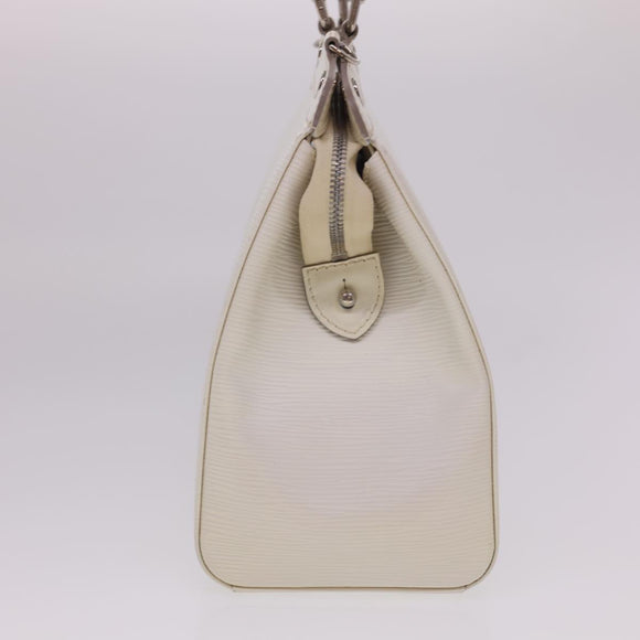 LOUIS VUITTON Epi Blair MM Hand Bag 2way White Yvoire M40330 LV Auth 40363
