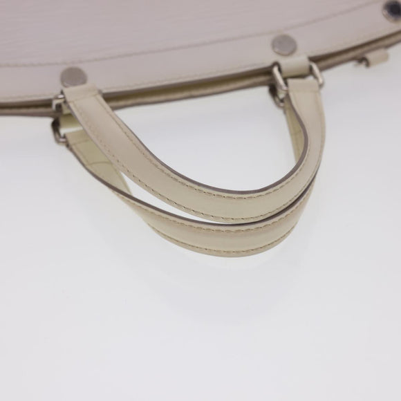 LOUIS VUITTON Epi Blair MM Hand Bag 2way White Yvoire M40330 LV Auth 40363