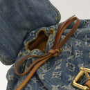 LOUIS VUITTON Monogram Denim Sac A Dos GM Backpack Blue M95056 LV Auth 40432-10