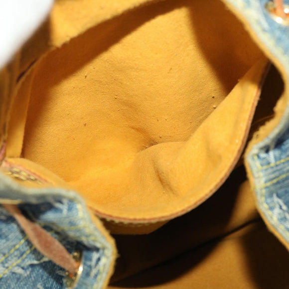 LOUIS VUITTON Monogram Denim Sac A Dos GM Backpack Blue M95056 LV Auth 40432