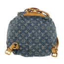LOUIS VUITTON Monogram Denim Sac A Dos GM Backpack Blue M95056 LV Auth 40432-2