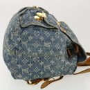 LOUIS VUITTON Monogram Denim Sac A Dos GM Backpack Blue M95056 LV Auth 40432-3